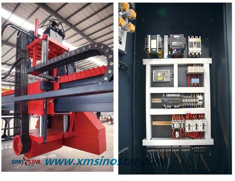 P1-részletek a Marble Granite Stone Block vágógépről (001)